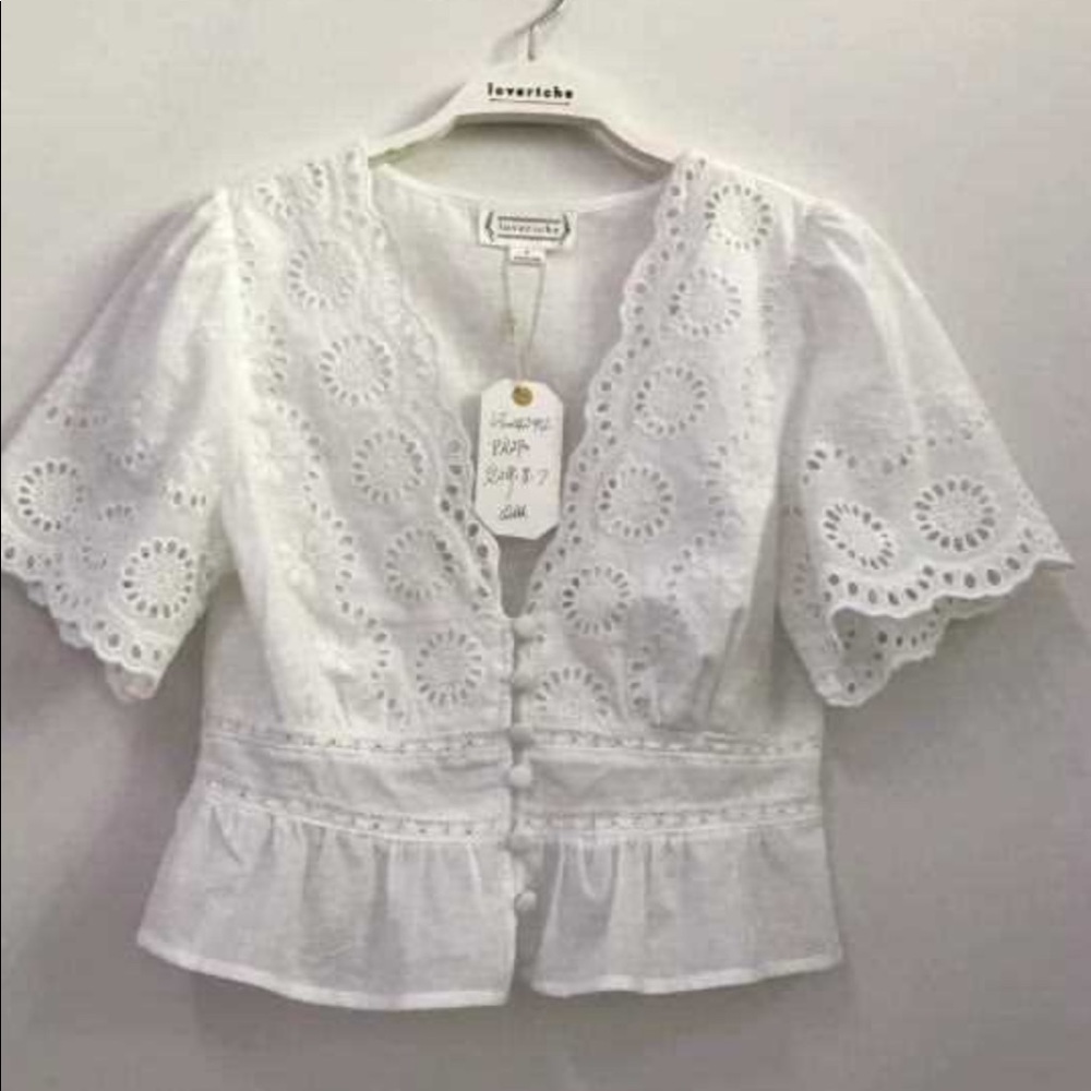 Love Riche white top